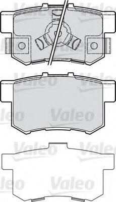 Комплект гальмівних колодок, дискове гальмо VALEO 601043