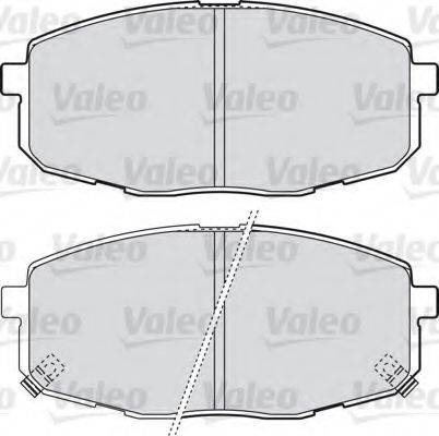 Комплект тормозных колодок, дисковый тормоз VALEO 598842