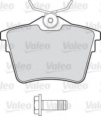 Комплект гальмівних колодок, дискове гальмо VALEO 598664