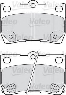 Комплект тормозных колодок, дисковый тормоз VALEO 598888
