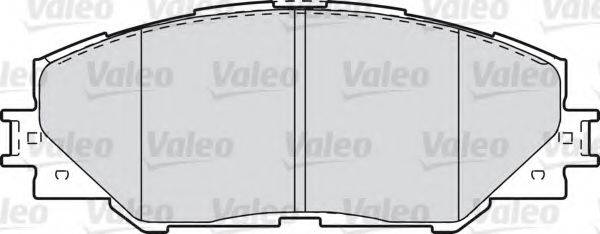 Комплект тормозных колодок, дисковый тормоз VALEO 601037