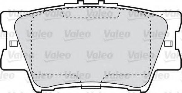 Комплект гальмівних колодок, дискове гальмо VALEO 598819