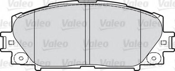 Комплект тормозных колодок, дисковый тормоз VALEO 598896