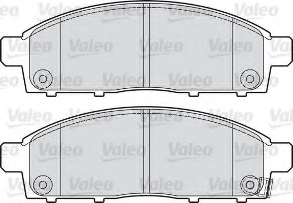 Комплект тормозных колодок, дисковый тормоз VALEO 598893