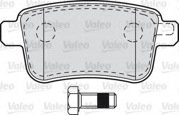 Комплект тормозных колодок, дисковый тормоз VALEO 601011