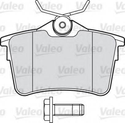 Комплект тормозных колодок, дисковый тормоз VALEO 601042