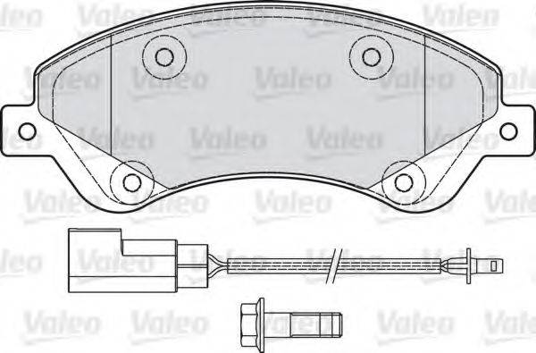 Комплект гальмівних колодок, дискове гальмо VALEO 598818