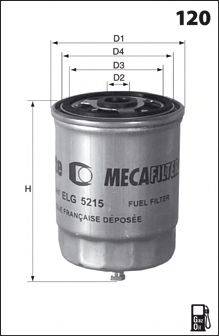 Паливний фільтр MECAFILTER ELG5258
