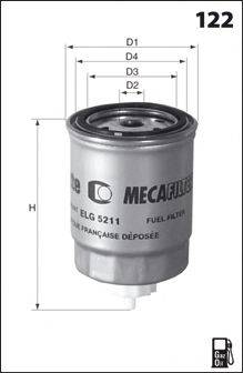 Топливный фильтр MECAFILTER ELG5577