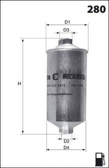 Топливный фильтр MECAFILTER ELE6109
