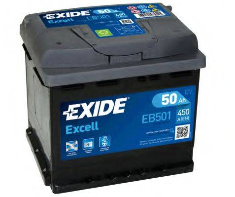 Стартерная аккумуляторная батарея; Стартерная аккумуляторная батарея EXIDE _EB501