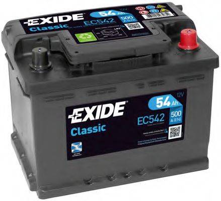 Стартерная аккумуляторная батарея; Стартерная аккумуляторная батарея EXIDE EC542