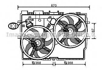 Вентилятор, охлаждение двигателя AVA QUALITY COOLING FT7585