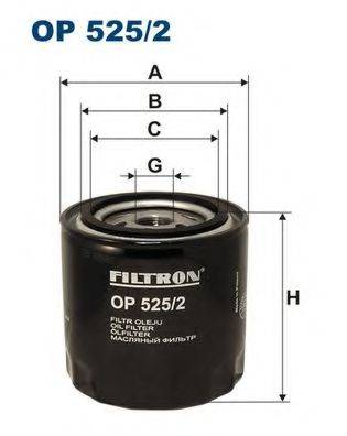 Масляный фильтр FILTRON OP525/2
