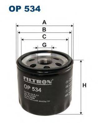 Масляный фильтр FILTRON OP534