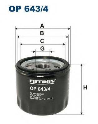 Масляний фільтр FILTRON OP643/4