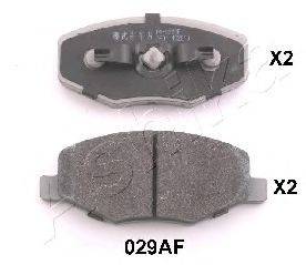 Комплект тормозных колодок, дисковый тормоз ASHIKA 50-00-029