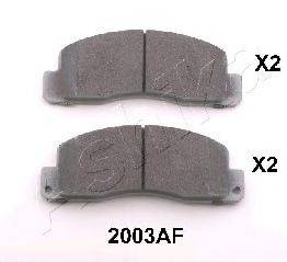Комплект тормозных колодок, дисковый тормоз ASHIKA 50-02-2003