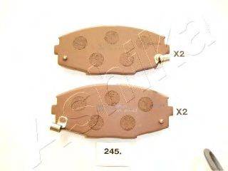 Комплект тормозных колодок, дисковый тормоз ASHIKA 50-02-245