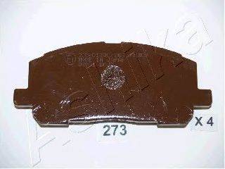 Комплект тормозных колодок, дисковый тормоз ASHIKA 50-02-273