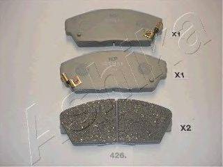 Комплект тормозных колодок, дисковый тормоз ASHIKA 50-04-426