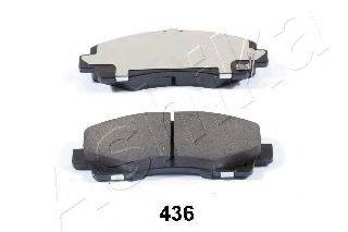Комплект тормозных колодок, дисковый тормоз ASHIKA 50-04-436