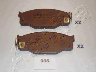 Комплект тормозных колодок, дисковый тормоз ASHIKA 50-09-905