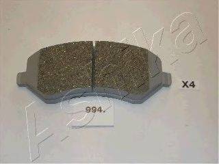 Комплект тормозных колодок, дисковый тормоз ASHIKA 50-09-994