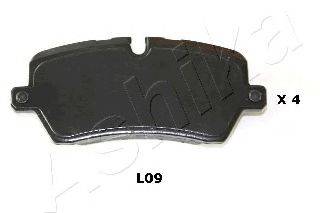 Комплект тормозных колодок, дисковый тормоз ASHIKA 51-0L-L09
