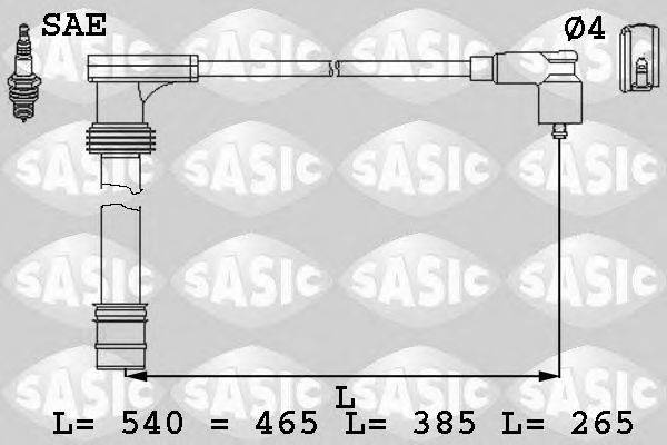 Комплект дротів запалення SASIC 9286009