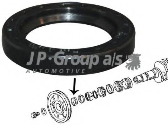 Уплотняющее кольцо, коленчатый вал JP GROUP 8119500500
