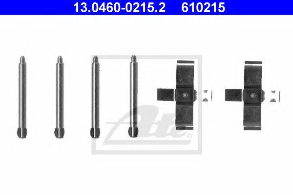 Комплектующие, колодки дискового тормоза ATE 13.0460-0215.2