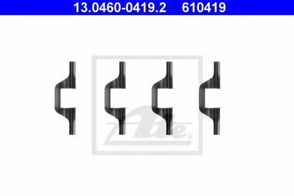 Комплектующие, колодки дискового тормоза ATE 13.0460-0419.2