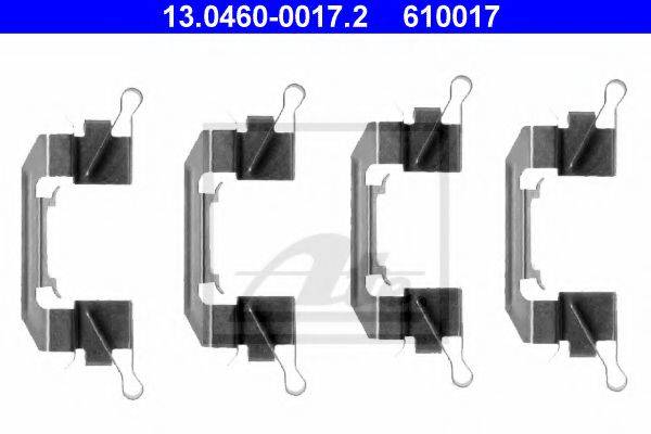 Комплектующие, колодки дискового тормоза ATE 13.0460-0017.2