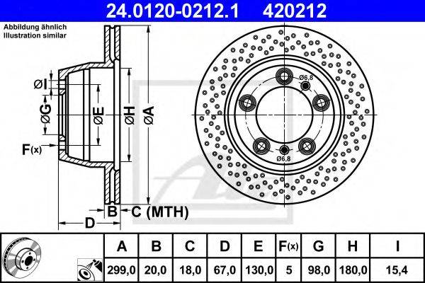 гальмівний диск ATE 24.0120-0212.1