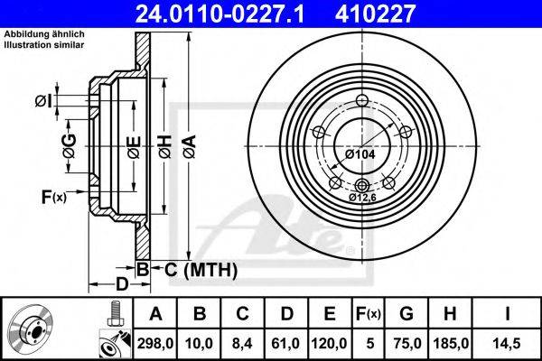Тормозной диск ATE 24.0110-0227.1