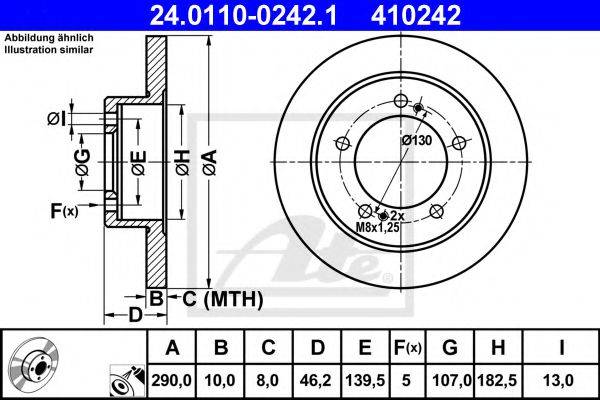 Тормозной диск ATE 24.0110-0242.1