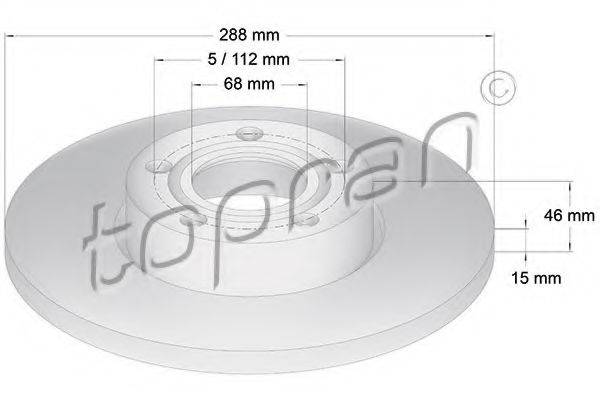 Тормозной диск TOPRAN 103 755