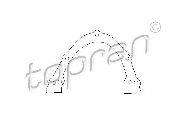 Прокладка, кришка картера (блок-картер двигуна) TOPRAN 100 193