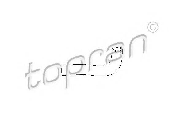 Шланг, повітровідведення кришки головки циліндра TOPRAN 101 051