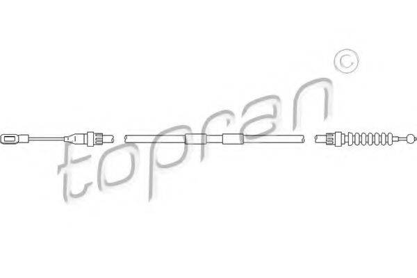 Трос, стояночная тормозная система TOPRAN 110 727