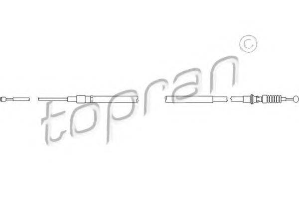 Трос, стояночная тормозная система TOPRAN 111 292