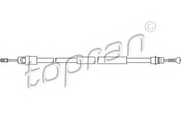 Трос, стояночная тормозная система TOPRAN 207 369