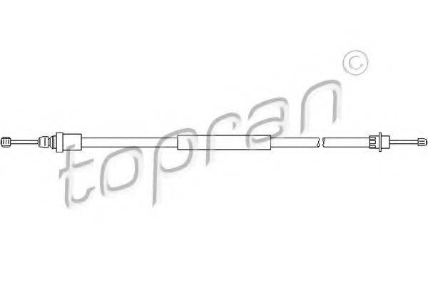 Трос, стояночная тормозная система TOPRAN 721 656