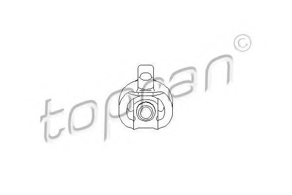 Кронштейн, глушитель TOPRAN 700 618