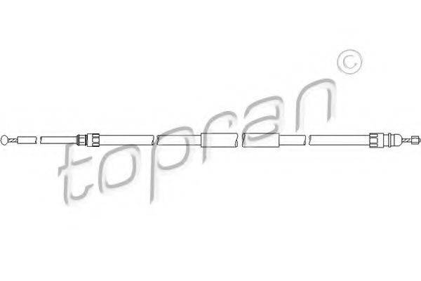 Трос, стояночная тормозная система TOPRAN 501 720