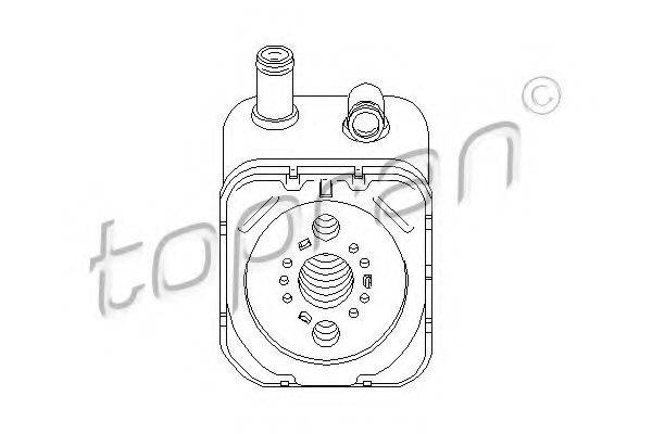 масляный радиатор, двигательное масло TOPRAN 112 860