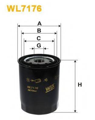 Масляний фільтр WIX FILTERS WL7176