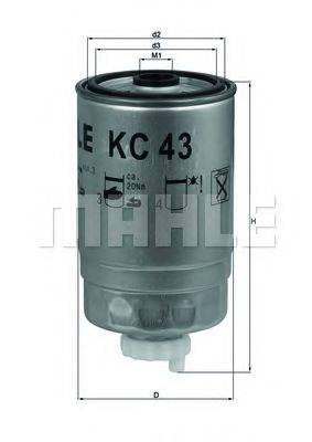 Топливный фильтр KNECHT KC 43