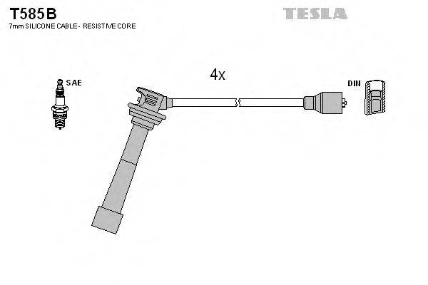 Комплект проводов зажигания TESLA T585B